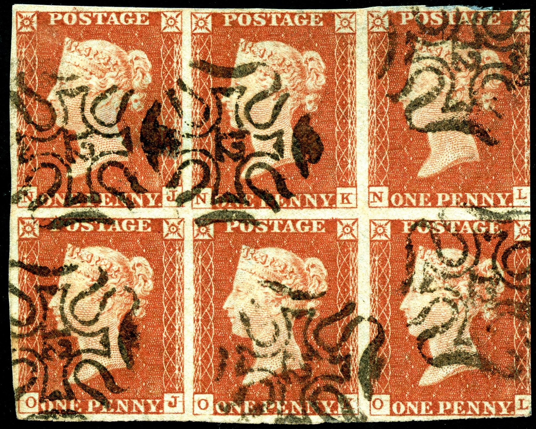 jk0058num-sg-8ul-bs-23-1d-red-plate-34-extremely-rare-block-cancelled